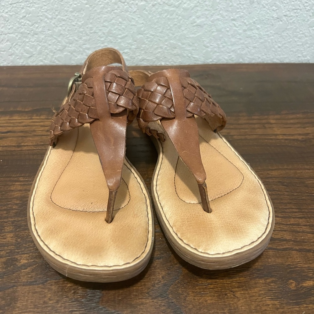 Born brown leather sandals